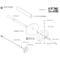 Handle & Controls Assembly for Husqvarna 325 HE3 X-Series Hedge Trimmers