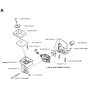 Carburetor & Air Filter Assembly For Husqvarna 325RDX Brushcutter