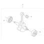 Crankshaft Assembly For Husqvarna 325RJX Brushcutter