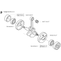 Crankshaft Assembly For Husqvarna 325RXT Brushcutter