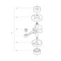 Crankshaft for Husqvarna Auger