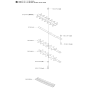 Cutting Equipment Assembly for Husqvarna 326 HE4 X-Series Hedge Trimmers