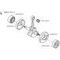 Crankshaft Assembly for Husqvarna 326P Pole Pruners