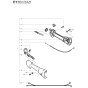 Throttle Controls Assembly For Husqvarna 326RX Brushcutter