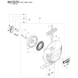 Starter-1 Assembly For Husqvarna 333R Brushcutter