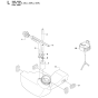 Fuel Tank Assembly For Husqvarna 335RX Brushcutter