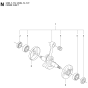 Crankshaft Assembly For Husqvarna 345FX Brushcutter