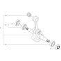 Crankshaft Assembly For Husqvarna 346XP Chainsaw 