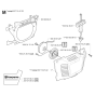 Starter Assembly For Husqvarna 350 Chainsaw 