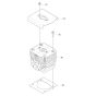 Cylinder Assembly for Husqvarna 350BF