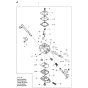 Carburetor Details Assembly for Husqvarna 356BF Leaf Blower