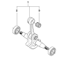 Crankshaft Assembly For Husqvarna 359 Chainsaw 