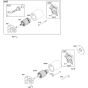 Electrical Starter Assembly for Briggs and Stratton Model No.359447-0044-E1 Horizontal Shaft Engine