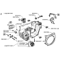 Crankcase Assembly For Husqvarna 36 Chainsaw 