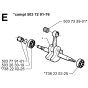 Crankshaft Assembly For Husqvarna 371XP  Chainsaw 