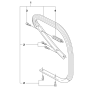 Handle Assembly For Husqvarna 372XP Chainsaw 