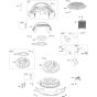 Blower Housing Assembly for Briggs and Stratton Model No. 61E977-0004-J1 Vertical Shaft Engine