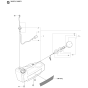 Fuel Tank Assembly for Husqvarna 380BTS Leaf Blower