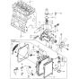 Cooling Water System Assembly for Yanmar 3TNE82A-ETB Engine