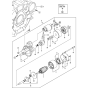 Starting Motor Assembly for Yanmar 3TNV70-STB Engine