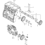 Camshaft and Driving Gear Assembly for Yanmar 3TNV70-STB Engine