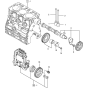 Camshaft and Driving Gear Assembly for Yanmar 3TNV76-KWA Engine