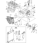 Cooling Water System Assembly for Yanmar 3TNV82A-BPTB Engine