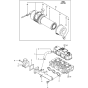 Suction Manifold and Air Cleaner Assembly for Yanmar 3TNV82A-BPTB Engine