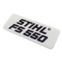 Model Plate for Stihl FS550 - 4116 967 1506