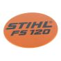 Model Plate for Stihl FS120, FS200 Brushcutters - 4134 967 1511