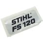 Model Plate for Stihl FS120 - 4134 967 1514