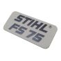 Model Plate for Stihl FS75 Brushcutter - 4137 967 1500