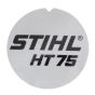 Model Plate Self Adhesive for Stihl HT75 Pole Pruner - 4138 967 1503