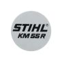 Model Plate for Stihl KM55R Kombi Engine - Genuine Part - 4140 967 1513