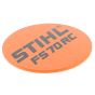 Model Plate for Stihl FS70C, FS70R, FS70RC Brushcutters - 4144 967 1512