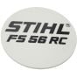 Model Plate for Stihl FS56RC - 4144 967 1510