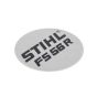 Model Name Plate for Stihl FS56R Brushcutter - OEM No. 4144 967 1503