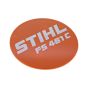 Model Plate for Stihl FS461C Clearing Saws - OEM No. 4147 967 1539