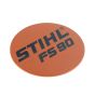 Model Name Plate for Stihl FS90 Brushcutters - OEM No. 4180 967 1528
