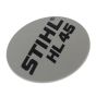 Model plate for Stihl HL 45 Extended Reach Hedgetrimmer - 4232 967 1500