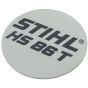 Model Plate fits Stihl HS86T - 4237 967 1502