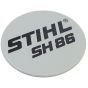 Model Plate for Stihl SH86 - 4241 967 1522