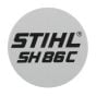 Model Plate for Stihl SH86C Vacuum Shredders - 4241 967 1523