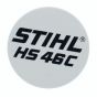 Model Plate for Stihl HS46CE Hedge Trimmer - 4242 967 1501