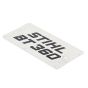 Model Plate for Stihl BT360 Auger - 4308 967 1500