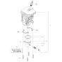 Cylinder Piston Assembly For Husqvarna 440ii Chainsaw