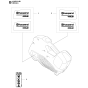 Decals Assembly for Husqvarna 436LIB Leaf Blower