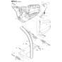 Handle & Controls Assembly For Husqvarna 455 Rancher Chainsaw