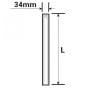 Stem Post 34 x 450mm Fits Boat Trailer Side Roller & Channel Brackets