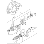 Starting Motor Assembly for Yanmar 4TNV84T-MWA Engine